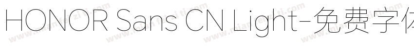 HONOR Sans CN Light字体转换